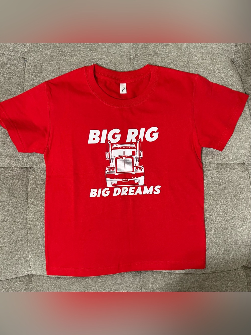 Big Rig Graphic Tee for Kids - Red